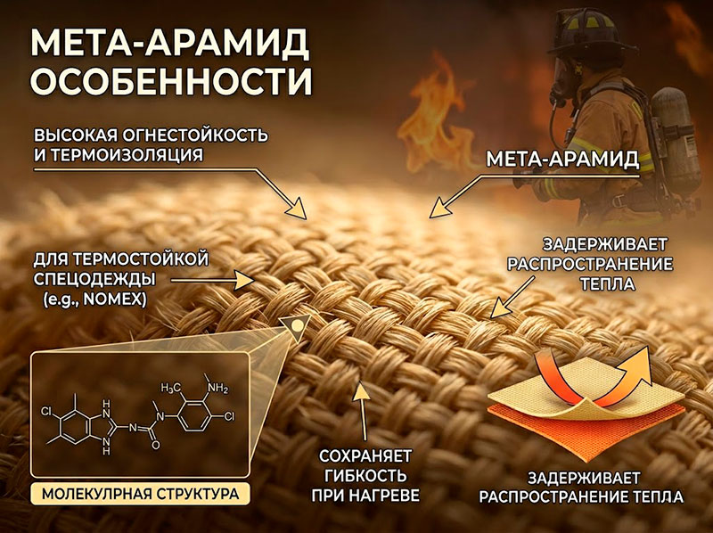 особенности мета-арамида в использовании